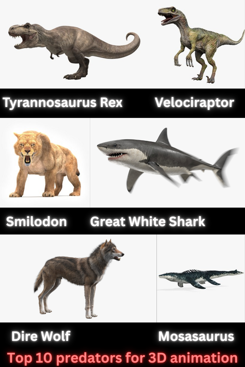 Top 10 Predators to Elevate Your 3D Animation Skills