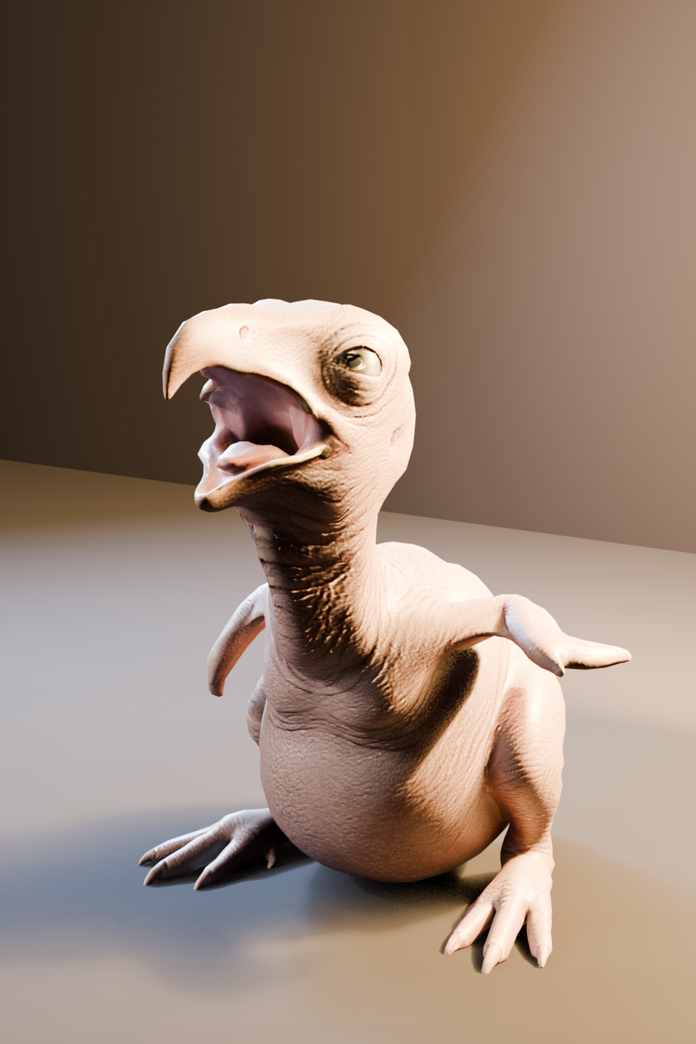 Rigging a Baby Martial Eagle in Blender: Beak, Eyelids & Cranial Kinesis